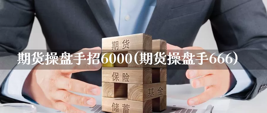 期货操盘手招6000(期货操盘手666)_https://www.zhuotongtaye.com_期货平台_第1张