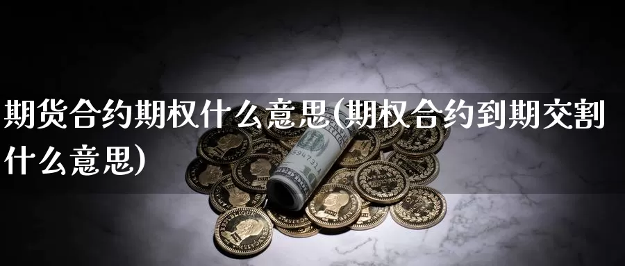 期货合约期权什么意思(期权合约到期交割什么意思)_https://www.zhuotongtaye.com_期货百科_第1张