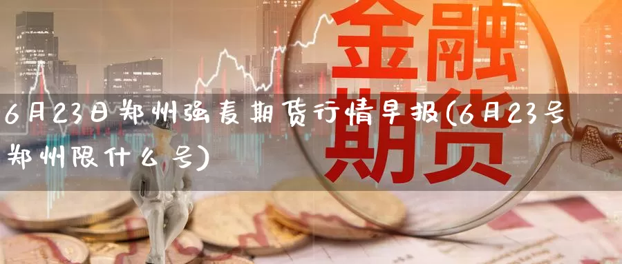 6月23日郑州强麦期货行情早报(6月23号郑州限什么号)_https://www.zhuotongtaye.com_期货平台_第1张