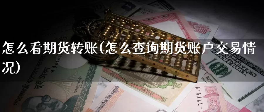 怎么看期货转账(怎么查询期货账户交易情况)_https://www.zhuotongtaye.com_期货平台_第1张