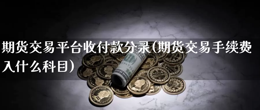 期货交易平台收付款分录(期货交易手续费入什么科目)_https://www.zhuotongtaye.com_期货分析_第1张