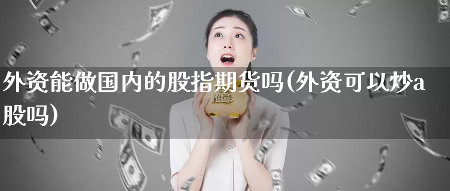 外资能做国内的股指期货吗(外资可以炒a股吗)_https://www.zhuotongtaye.com_期货知识_第1张