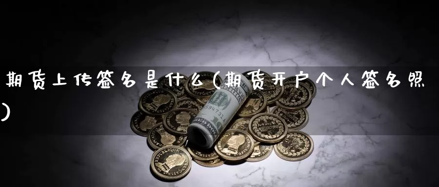 期货上传签名是什么(期货开户个人签名照)_https://www.zhuotongtaye.com_期货走势_第1张