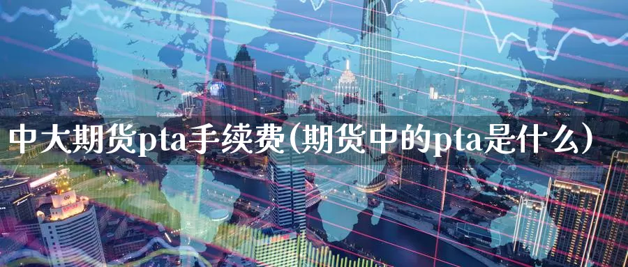 中大期货pta手续费(期货中的pta是什么)_https://www.zhuotongtaye.com_期货走势_第1张