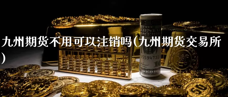 九州期货不用可以注销吗(九州期货交易所)_https://www.zhuotongtaye.com_期货知识_第1张