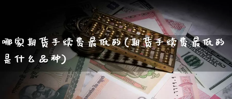 哪家期货手续费最低的(期货手续费最低的是什么品种)_https://www.zhuotongtaye.com_期货平台_第1张