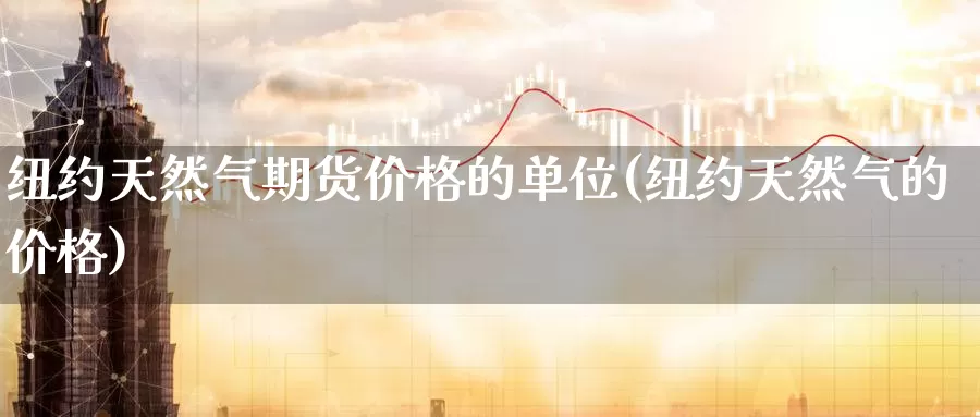 纽约天然气期货价格的单位(纽约天然气的价格)_https://www.zhuotongtaye.com_期货知识_第1张