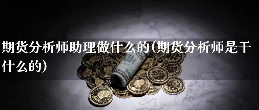 期货分析师助理做什么的(期货分析师是干什么的)_https://www.zhuotongtaye.com_期货分析_第1张