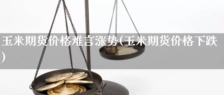 玉米期货价格难言涨势(玉米期货价格下跌)_https://www.zhuotongtaye.com_期货走势_第1张