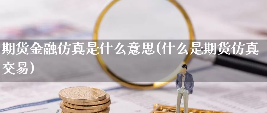 期货金融仿真是什么意思(什么是期货仿真交易)_https://www.zhuotongtaye.com_期货分析_第1张