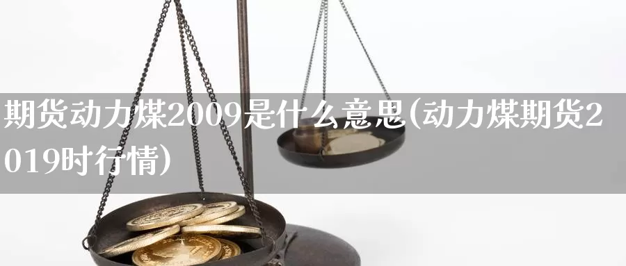 期货动力煤2009是什么意思(动力煤期货2019时行情)_https://www.zhuotongtaye.com_期货百科_第1张