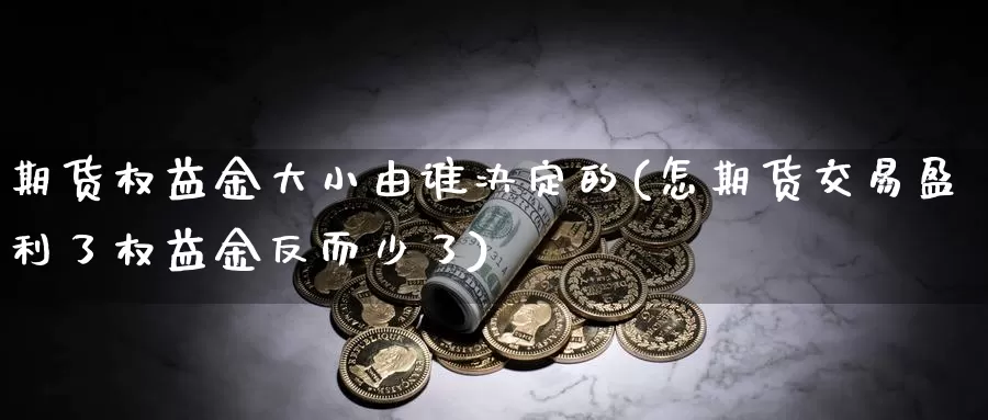 期货权益金大小由谁决定的(怎期货交易盈利了权益金反而少了)_https://www.zhuotongtaye.com_期货平台_第1张