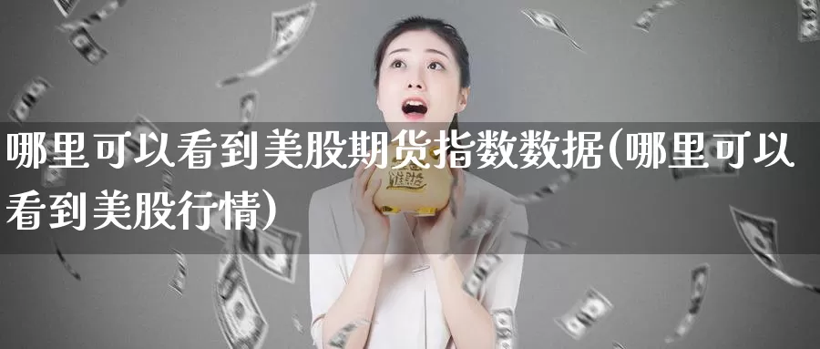 哪里可以看到美股期货指数数据(哪里可以看到美股行情)_https://www.zhuotongtaye.com_期货知识_第1张