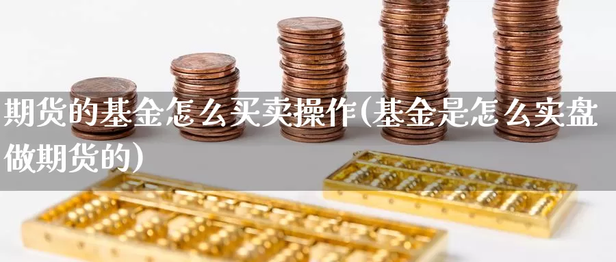 期货的基金怎么买卖操作(基金是怎么实盘做期货的)_https://www.zhuotongtaye.com_期货走势_第1张