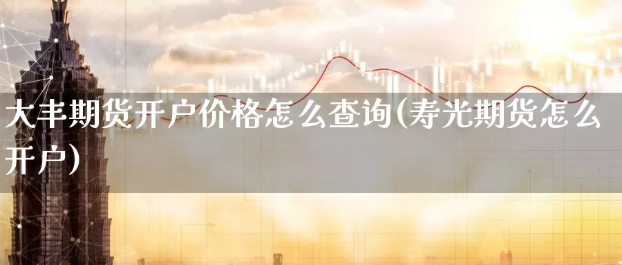 大丰期货开户价格怎么查询(寿光期货怎么开户)_https://www.zhuotongtaye.com_期货百科_第1张