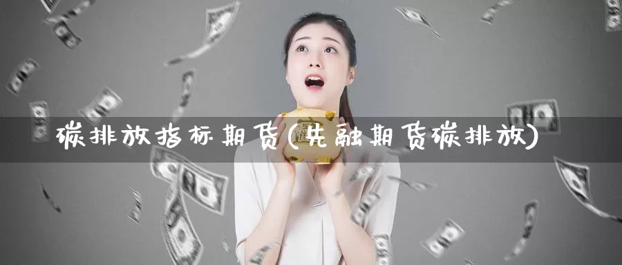 碳排放指标期货(先融期货碳排放)_https://www.zhuotongtaye.com_期货知识_第1张