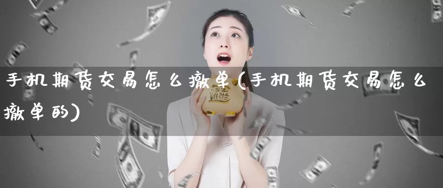 手机期货交易怎么撤单(手机期货交易怎么撤单的)_https://www.zhuotongtaye.com_期货走势_第1张