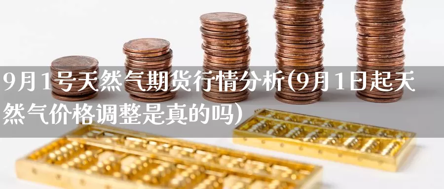 9月1号天然气期货行情分析(9月1日起天然气价格调整是真的吗)_https://www.zhuotongtaye.com_期货百科_第1张