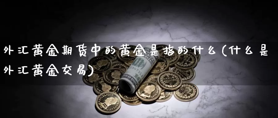 外汇黄金期货中的黄金是指的什么(什么是外汇黄金交易)_https://www.zhuotongtaye.com_期货分析_第1张