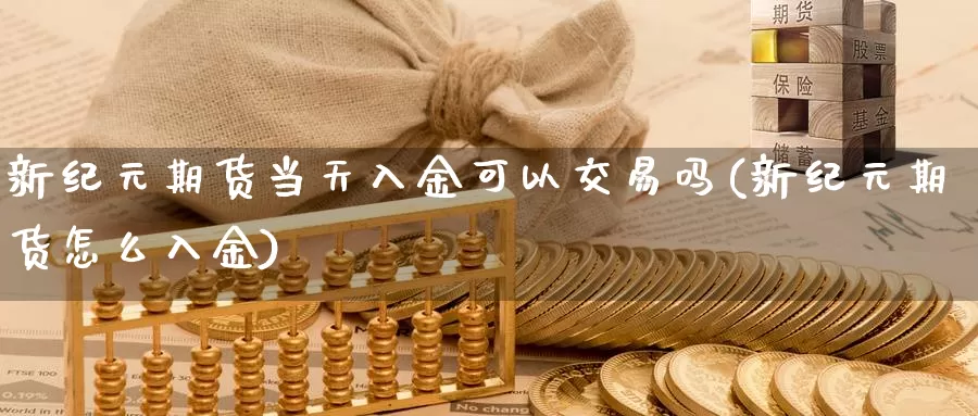 新纪元期货当天入金可以交易吗(新纪元期货怎么入金)_https://www.zhuotongtaye.com_期货走势_第1张