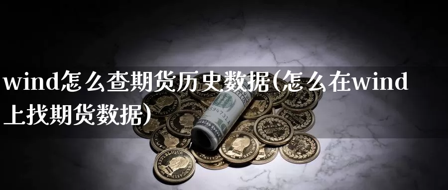 wind怎么查期货历史数据(怎么在wind上找期货数据)_https://www.zhuotongtaye.com_期货走势_第1张