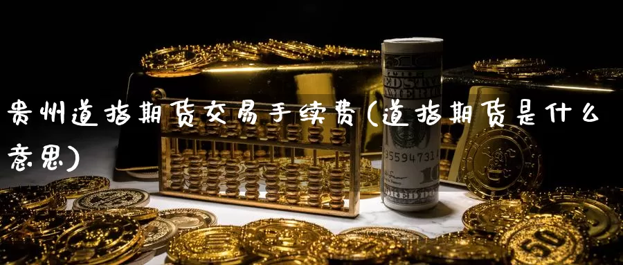 贵州道指期货交易手续费(道指期货是什么意思)_https://www.zhuotongtaye.com_期货走势_第1张